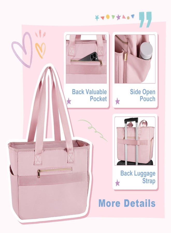 Fasrom Breast Pump Bag Compatible with Spectra S1 S2, Pumping Bag for Work, Portable Breast Pump Storage Travel Tote Bag, Pink - Image 4